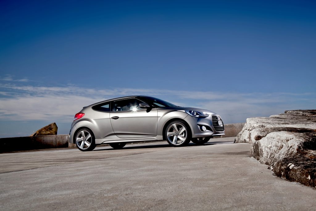 The Hyundai Veloster SR Turbo. The Hyundai Veloster SR Turbo.